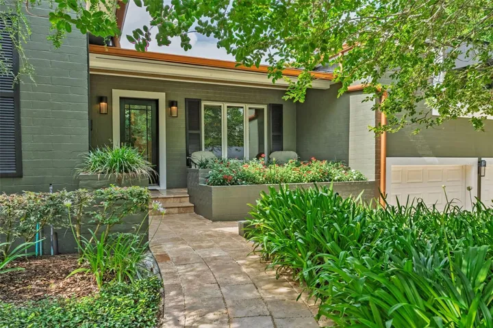 Front porch with planter