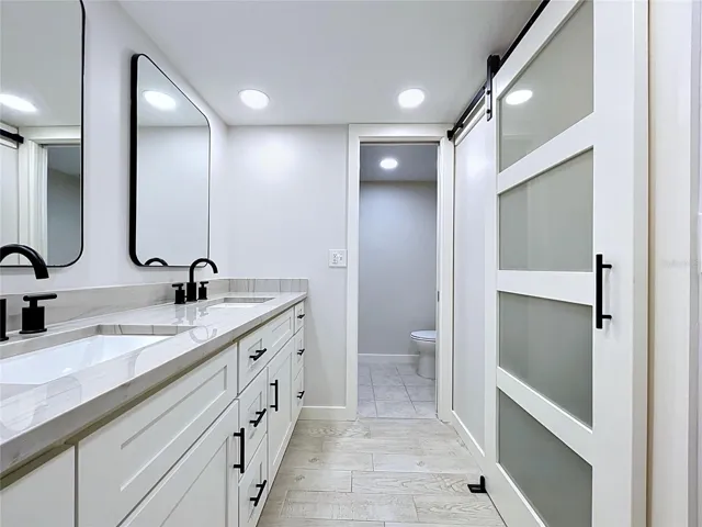 Double sink primary bathroom