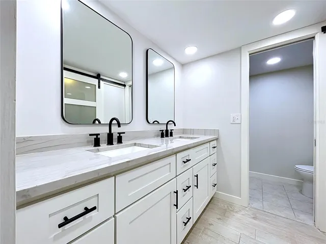 Renovated primary bathroom