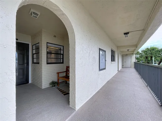 Covered entry to your unit