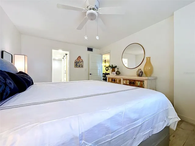 Primary bedroom with king size bed