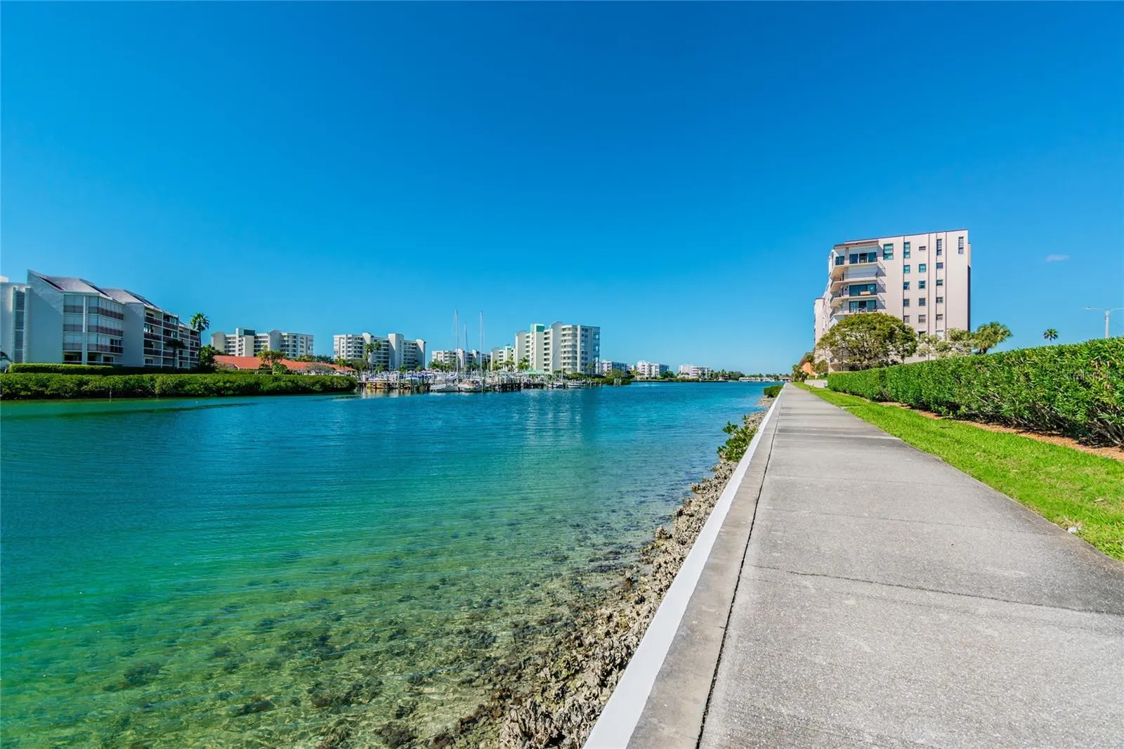 Enjoy the wide walking path all the way around the perimeter of the community