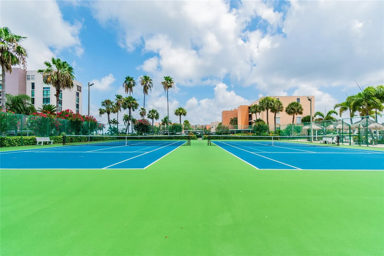 A friendly game of pickle ball awaits