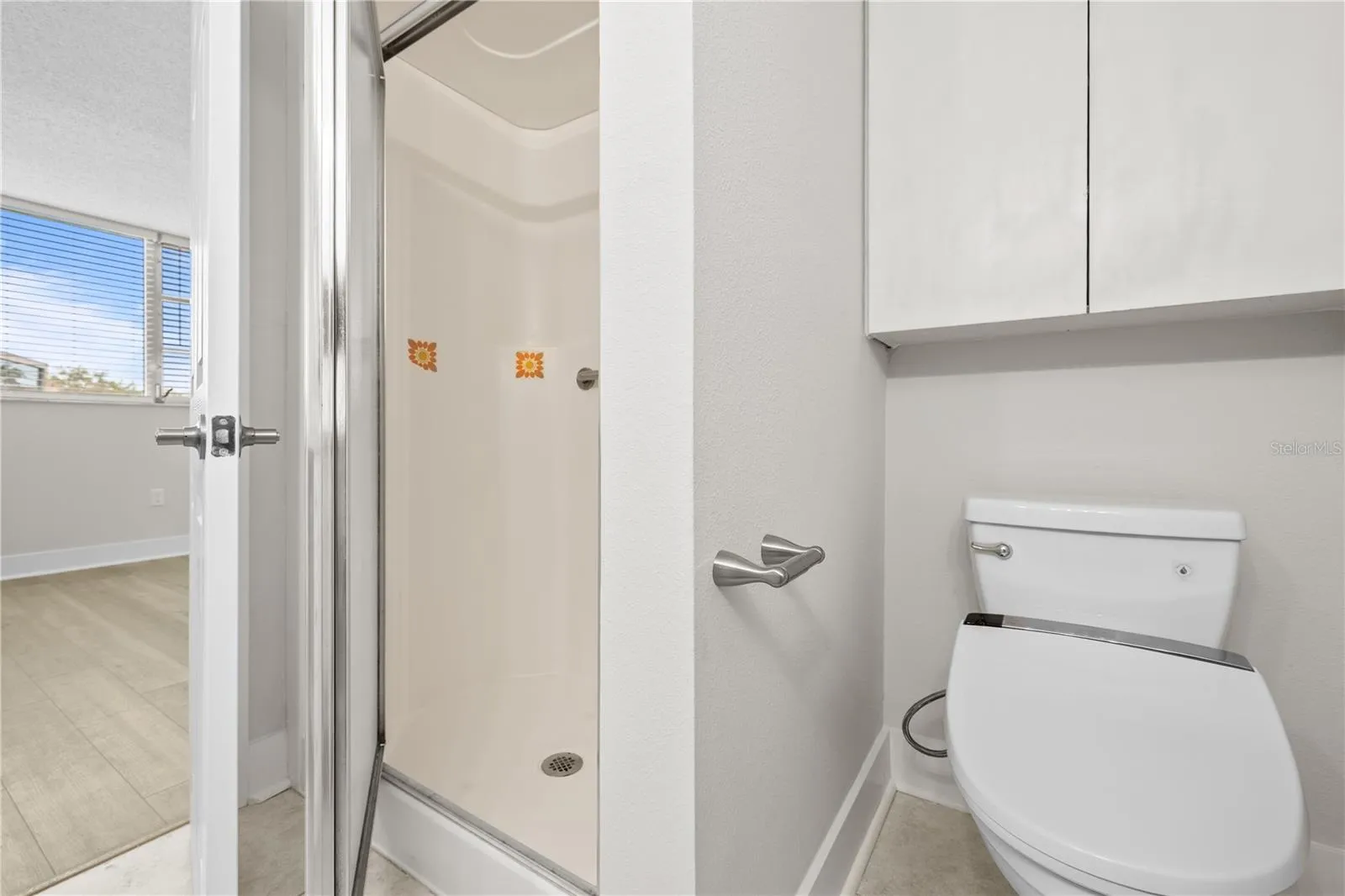 Walk in shower in primary bath