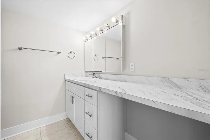 Large vanity area