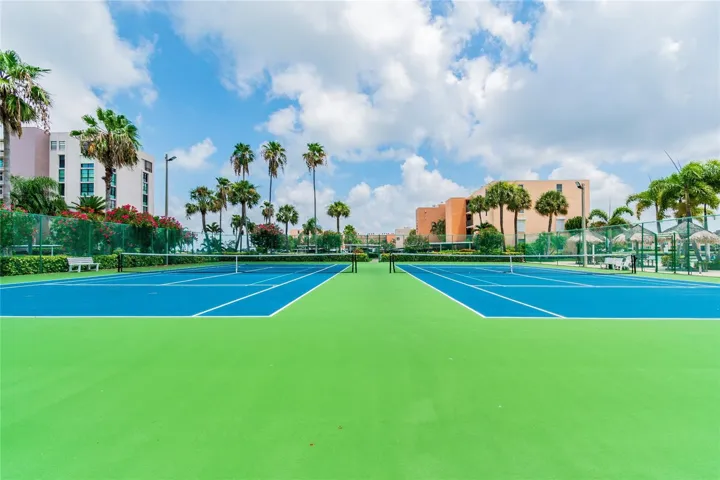 A friendly game of pickle ball awaits