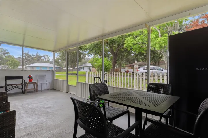 Screened lanai