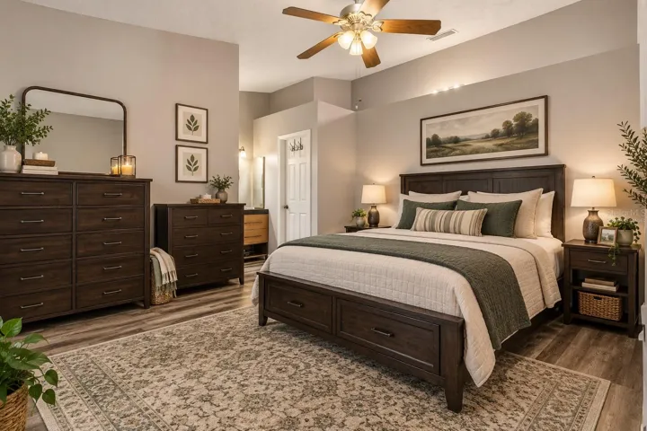 Primary Bedroom Virtually Staged