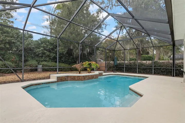 SALT POOL WITH PLANTER FEATURE