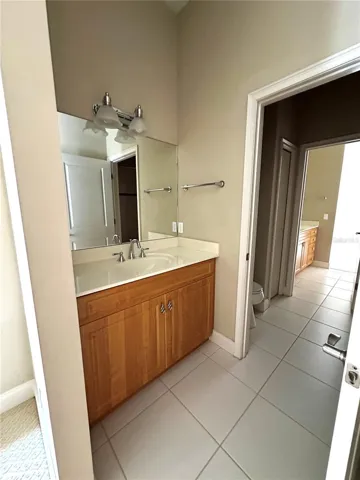 JACK AND JILL BATH VANITY SIDE FOR GUEST ROOM 1