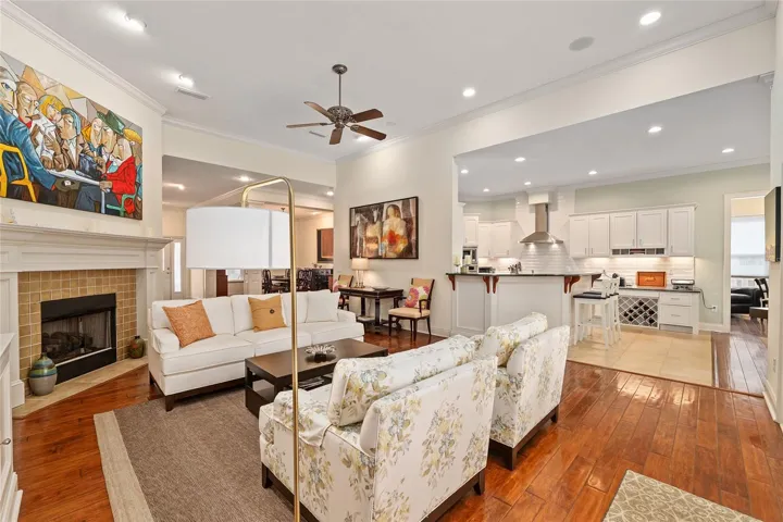 LOOKING INTO KITCHEN FROM GREAT ROOM