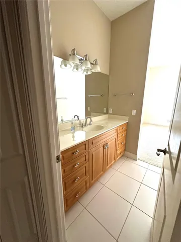 JACK AND JILL BATH VANITY AREA FOR GUEST ROOM 2