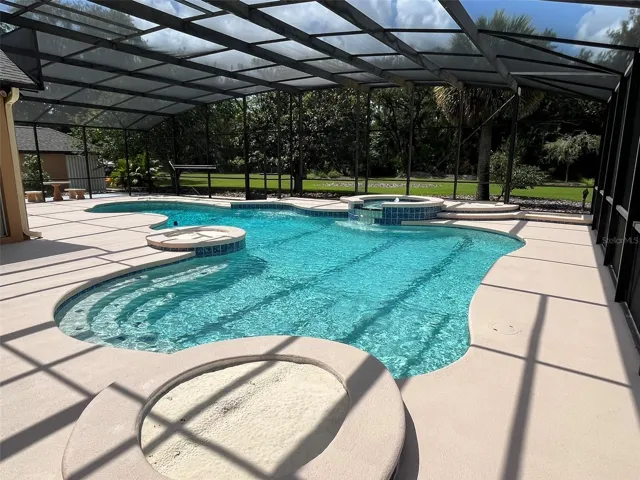 Let's go for a swim in the MASSIVE 35,000 gallon 33 FT x 46 FT POOL.  Swim, float, Marco Polo, Water Volleyball, and BBQ's will happen right here building your stash of memories.