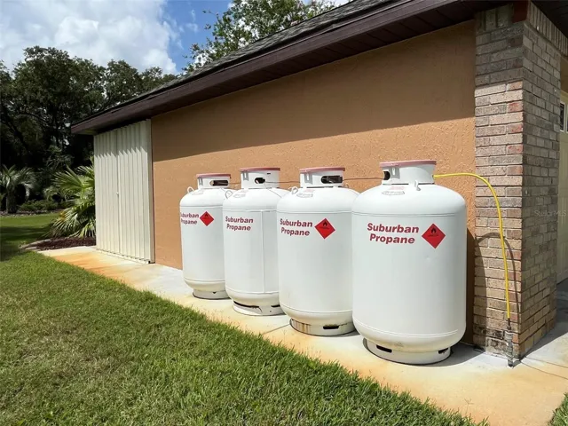 The generator will have plenty of fuel... FOUR 250 GALLON drums of propane.