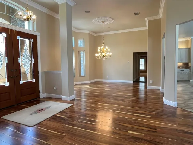 View the dining room from your living room.