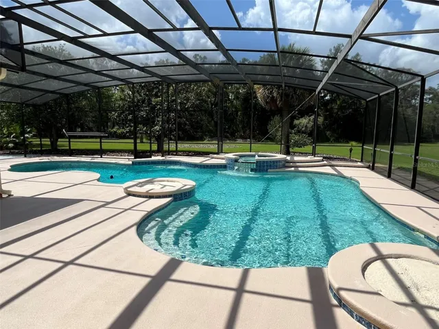 Let's go for a swim in the MASSIVE 35,000 gallon 33 FT x 46 FT POOL.  Swim, float, Marco Polo, Water Volleyball, and BBQ's will happen right here building your stash of memories.