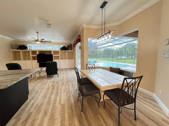 Entering the kitchen and family areas.