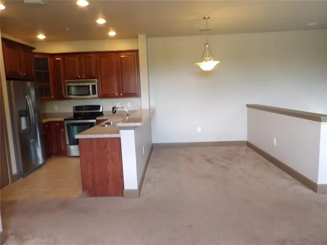kitchen with dining room