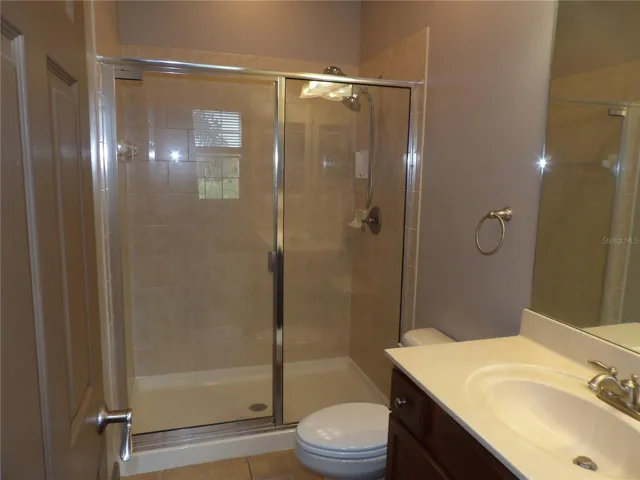 primary bathroom shower stall