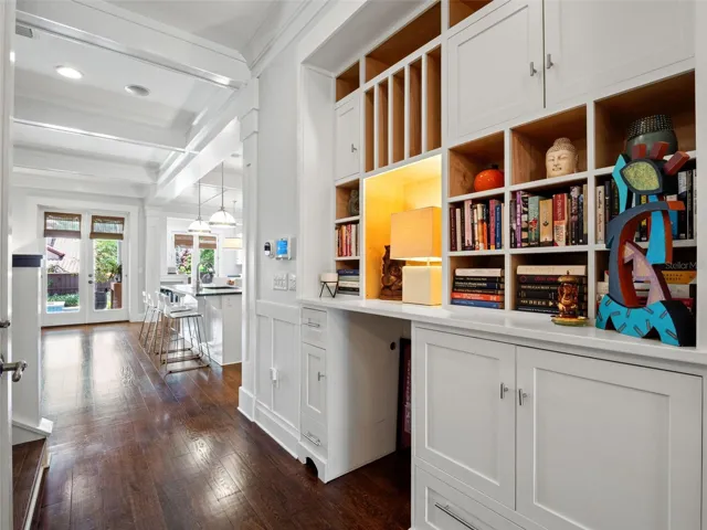 Built in Hallway Organization Area