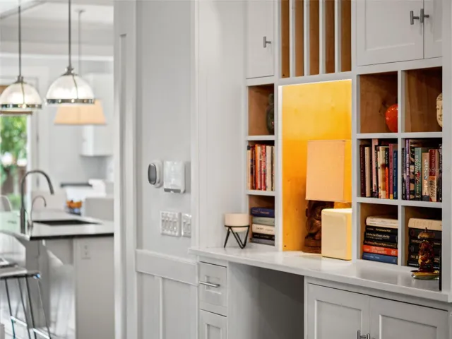 Built in Hallway Organization Area