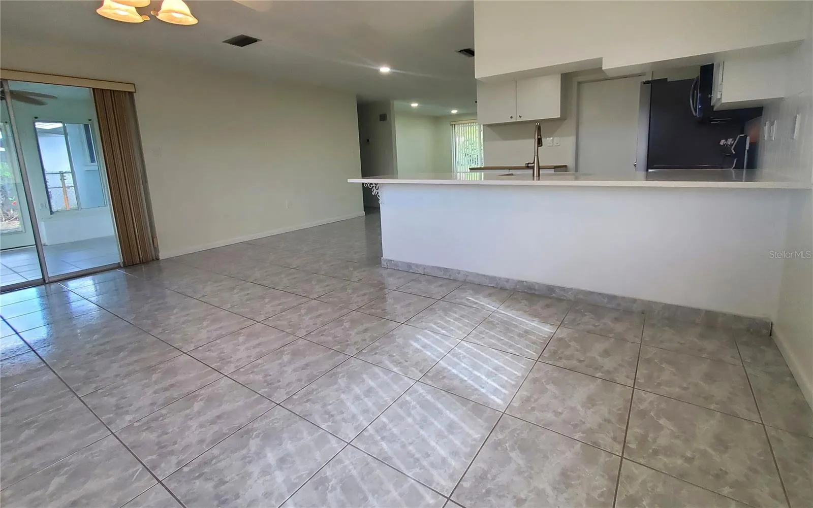 spacious dining area