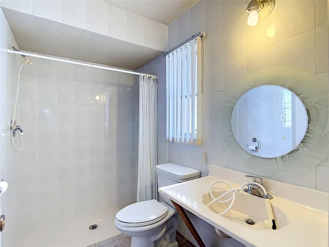 Primary bathroom with walk-in shower