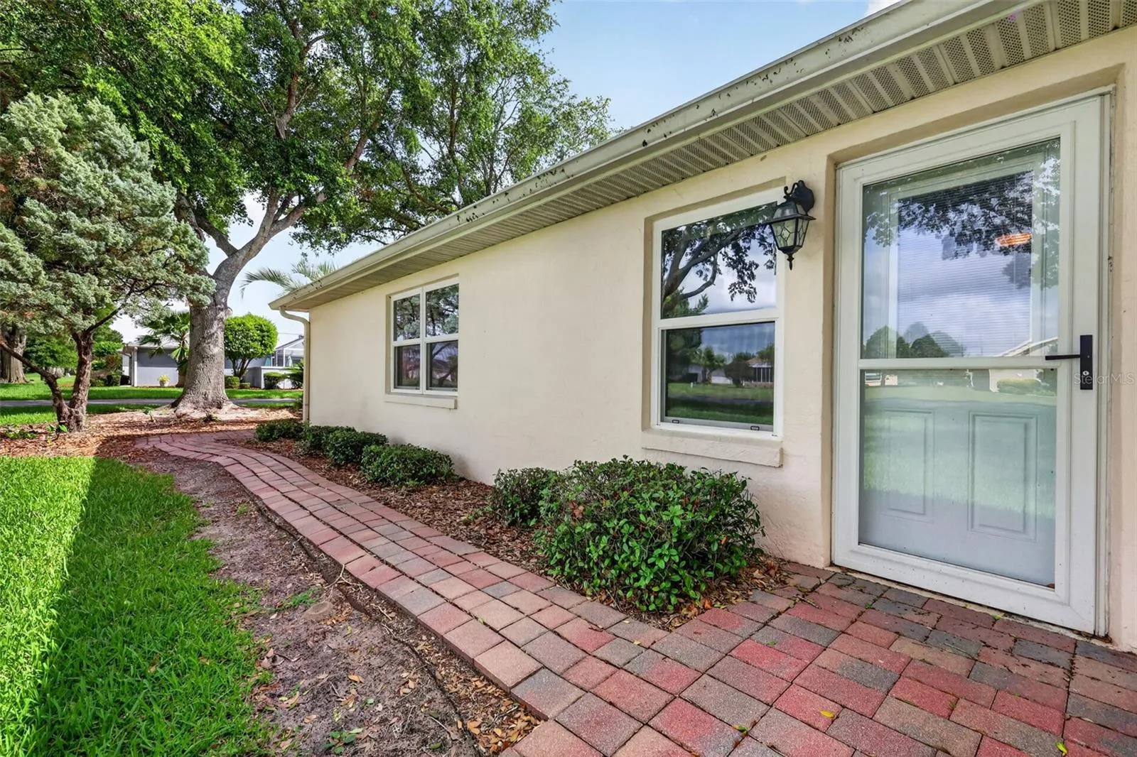 Rear entrance to family room.