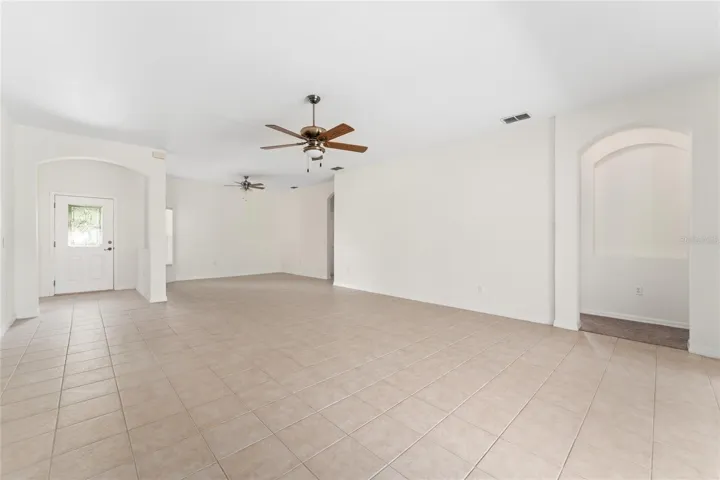 Open Living and Dining