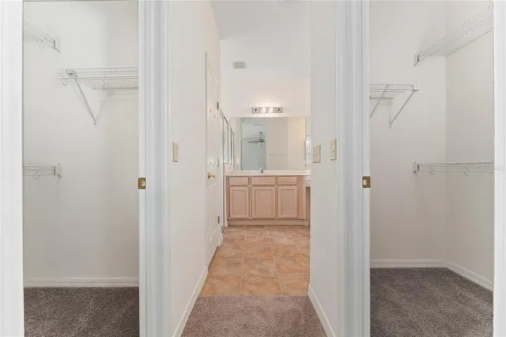 Primary Closets/Bathroom