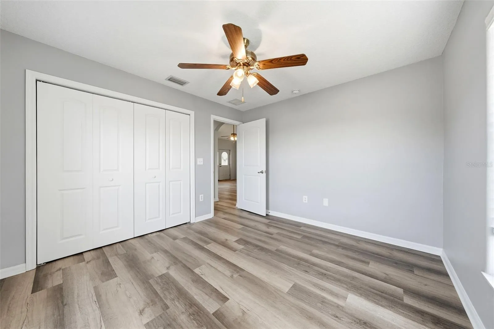 Bedroom three with LVT Flooring