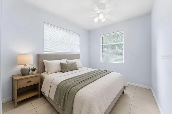 Detached Studio Apartment - Virtually Staged Bedroom