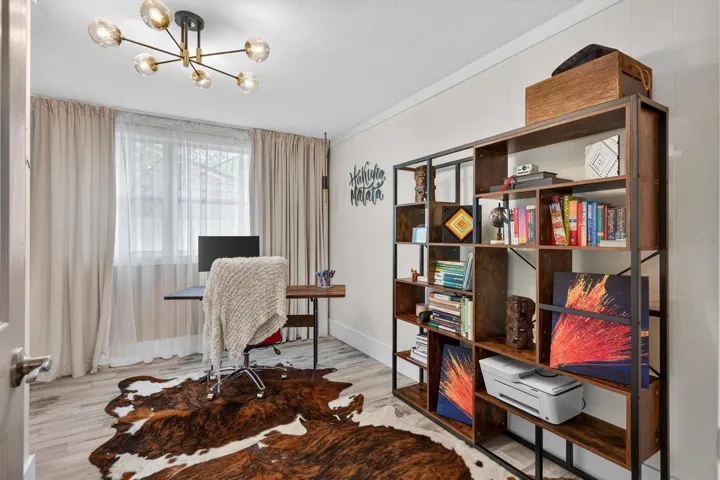 Bedroom 3, currently office
