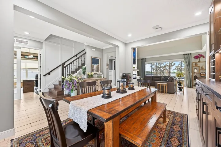 Formal dining space.