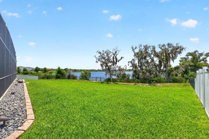 Spacious fenced yard.