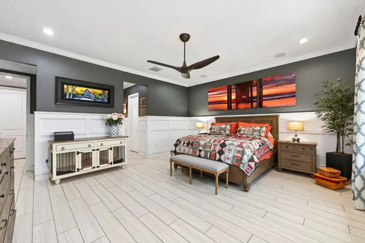 The primary suite will quickly become your tranquil retreat.