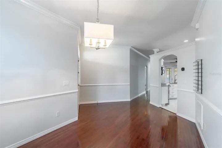Dining Room Flows Seemlessly to Kitchen