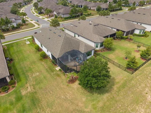 Drone View of the rear yard