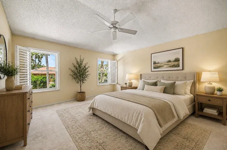 Virtually Staged Primary Bedroom
