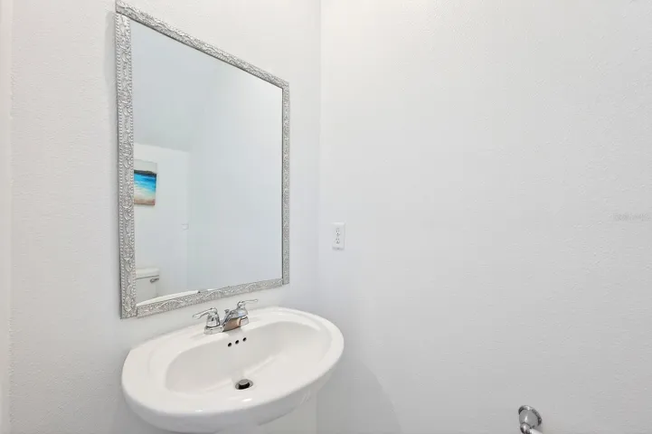 Convenient main floor half bath.
