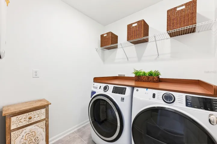 Second floor laundry.