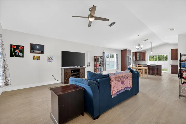 Living, Dining, and Kitchen