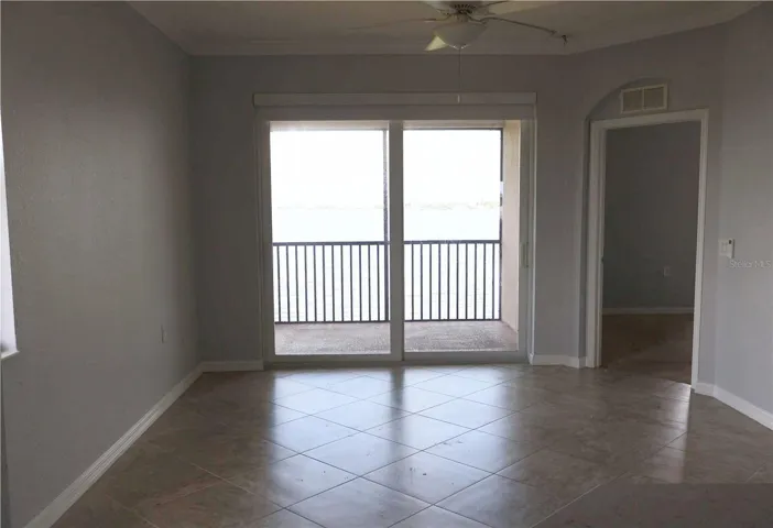 View from kitchen and den