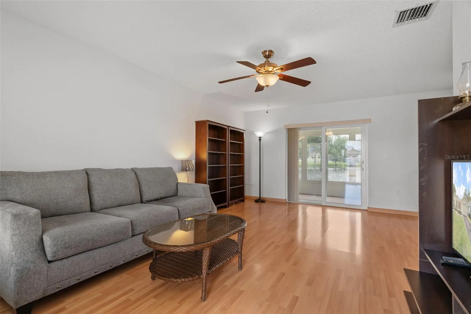 Living Room with Laminate Floors