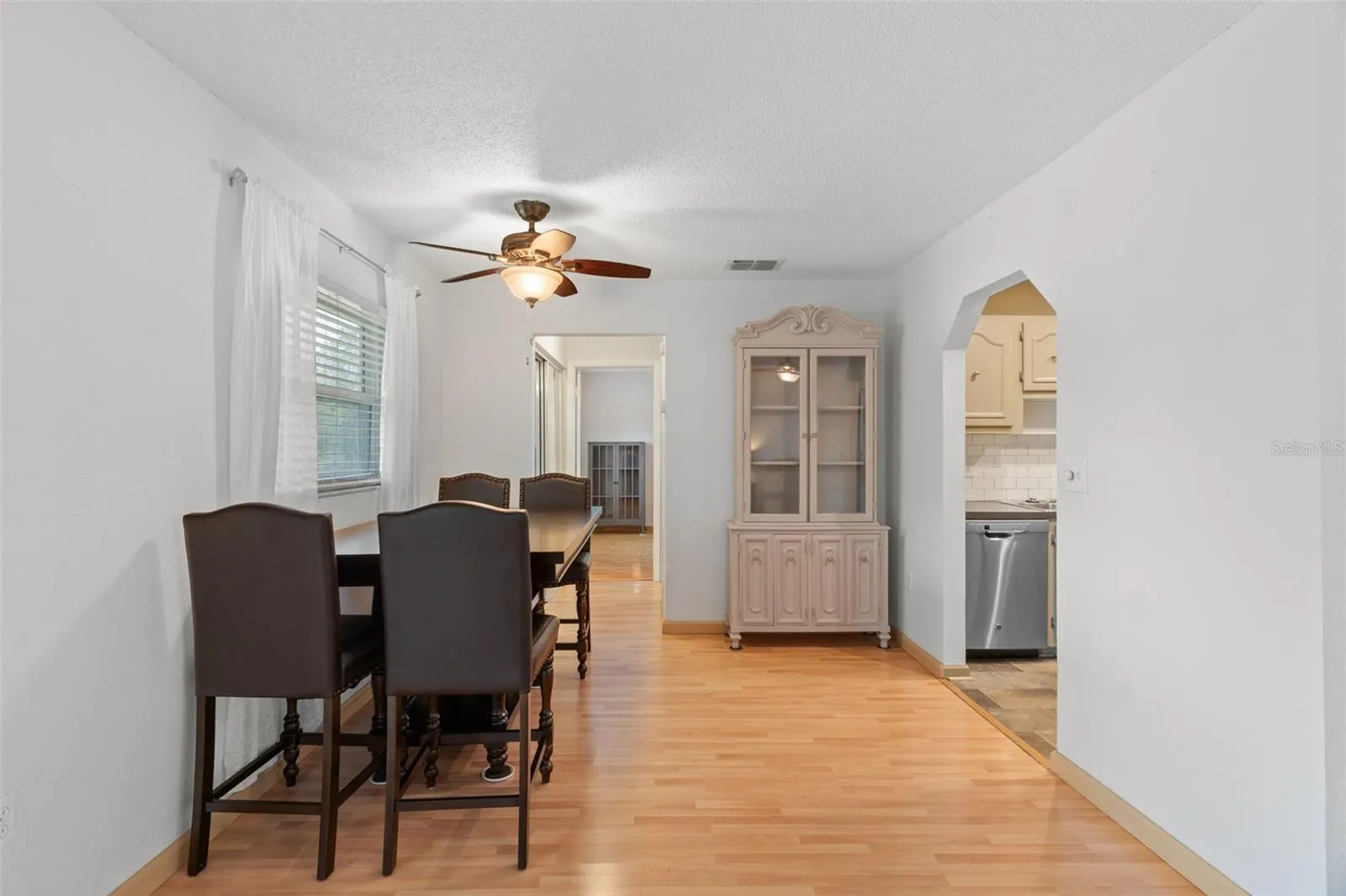 Dining Area with Laminate Floors