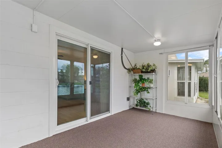 Lanai with Double Pane Slider and Windows
