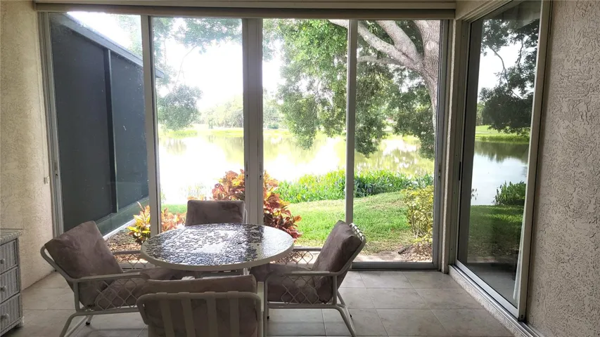 Year round lanai and pond view