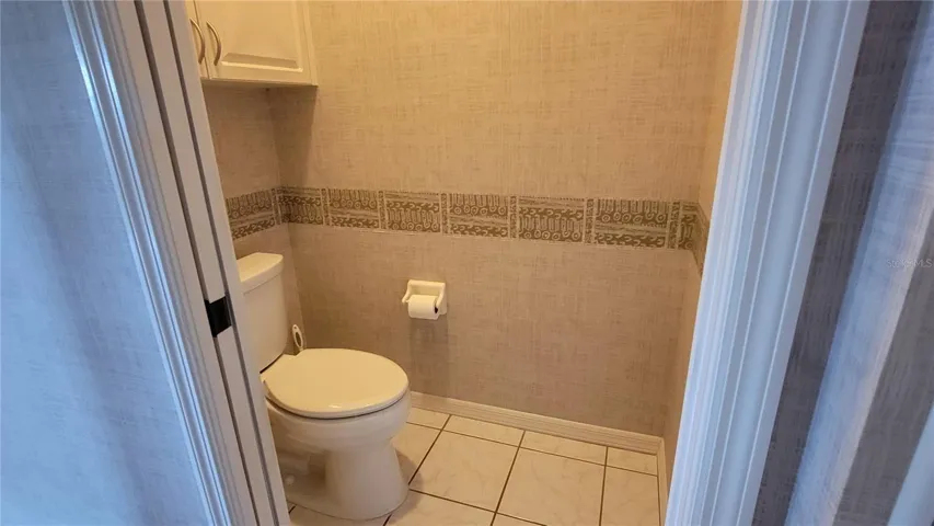 Private toilet in primary bath