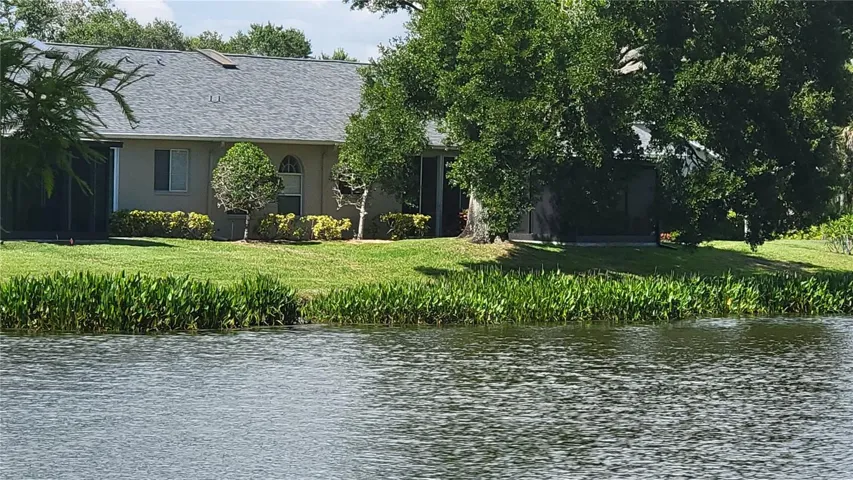 View from the 9th tee boxes across the pond