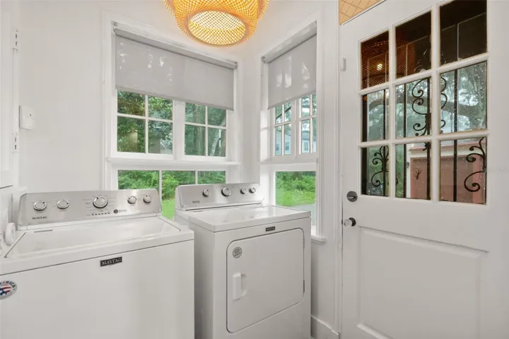 Separate laundry room off the kitchen